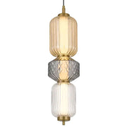 Torso 3-Light Pendant with Integrated LED Lighting