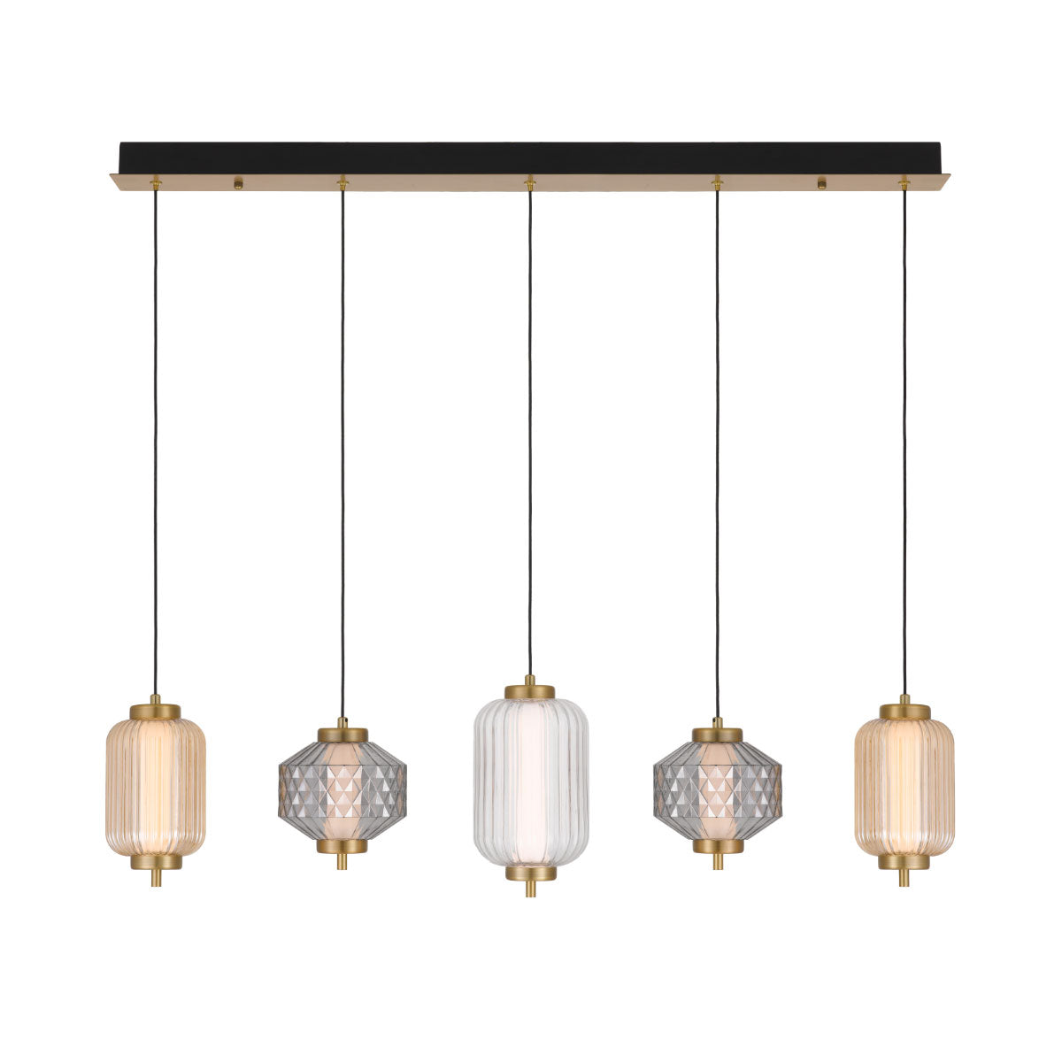 Torso 5-Light Pendant Light with LED Integration