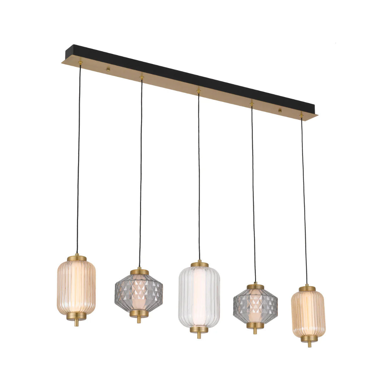 Torso 5-Light Pendant Light with LED Integration