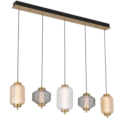Torso 5-Light Pendant Light with LED Integration