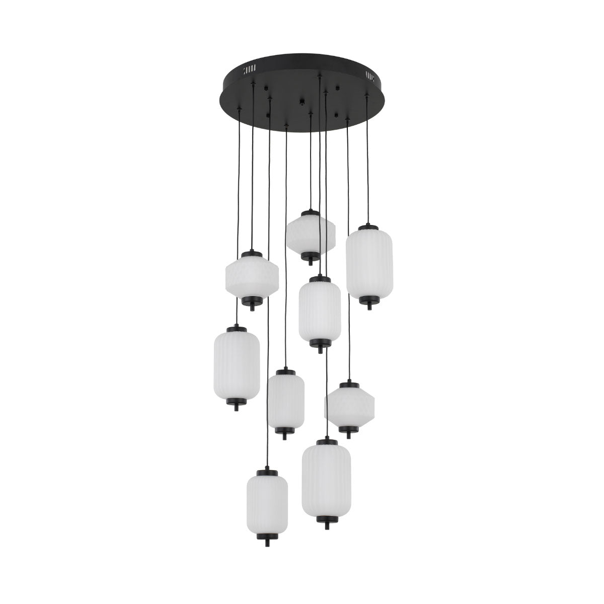 Torso 9-Light LED Iron & Glass Pendant Light