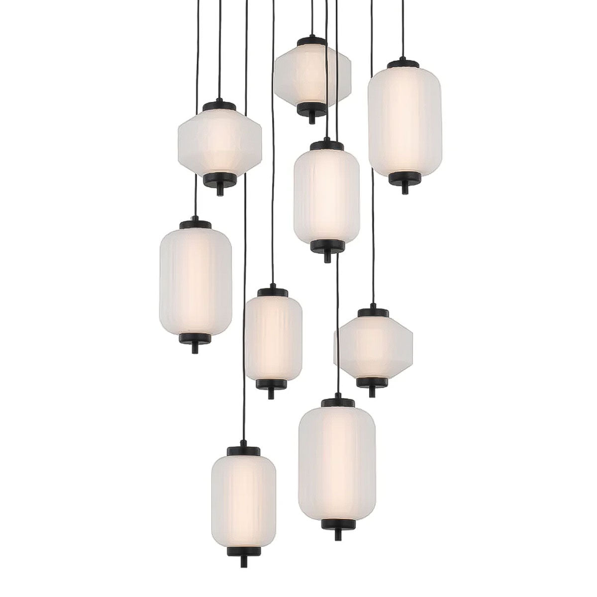 Torso 9-Light LED Iron & Glass Pendant Light