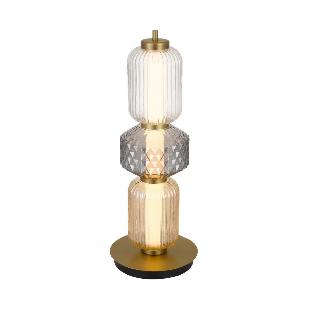Torso Lantern-Style Table Lamp with Integrated LED