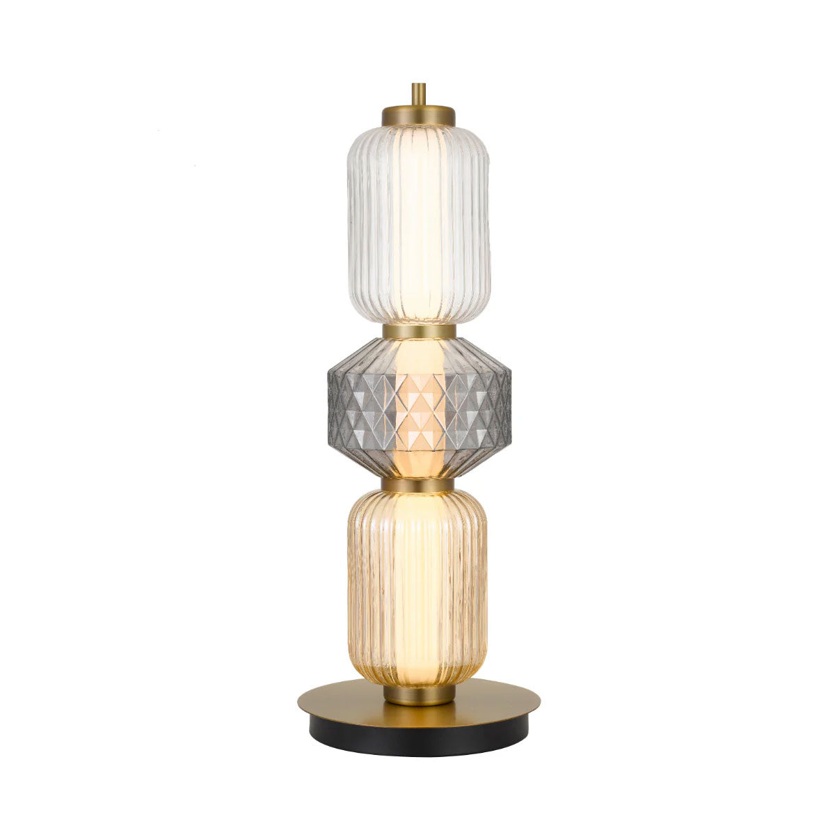 Torso Lantern-Style Table Lamp with Integrated LED