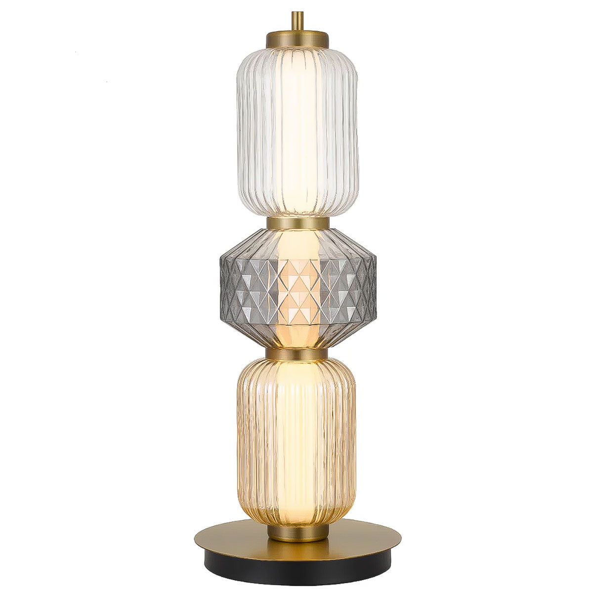 Torso Lantern-Style Table Lamp with Integrated LED