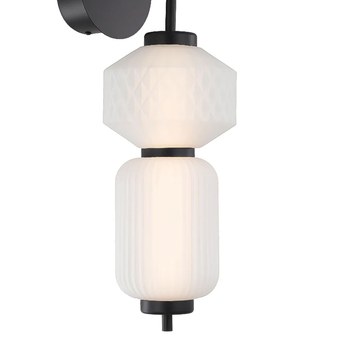 Torso LED Hourglass Wall Light with Polished Brass Finish
