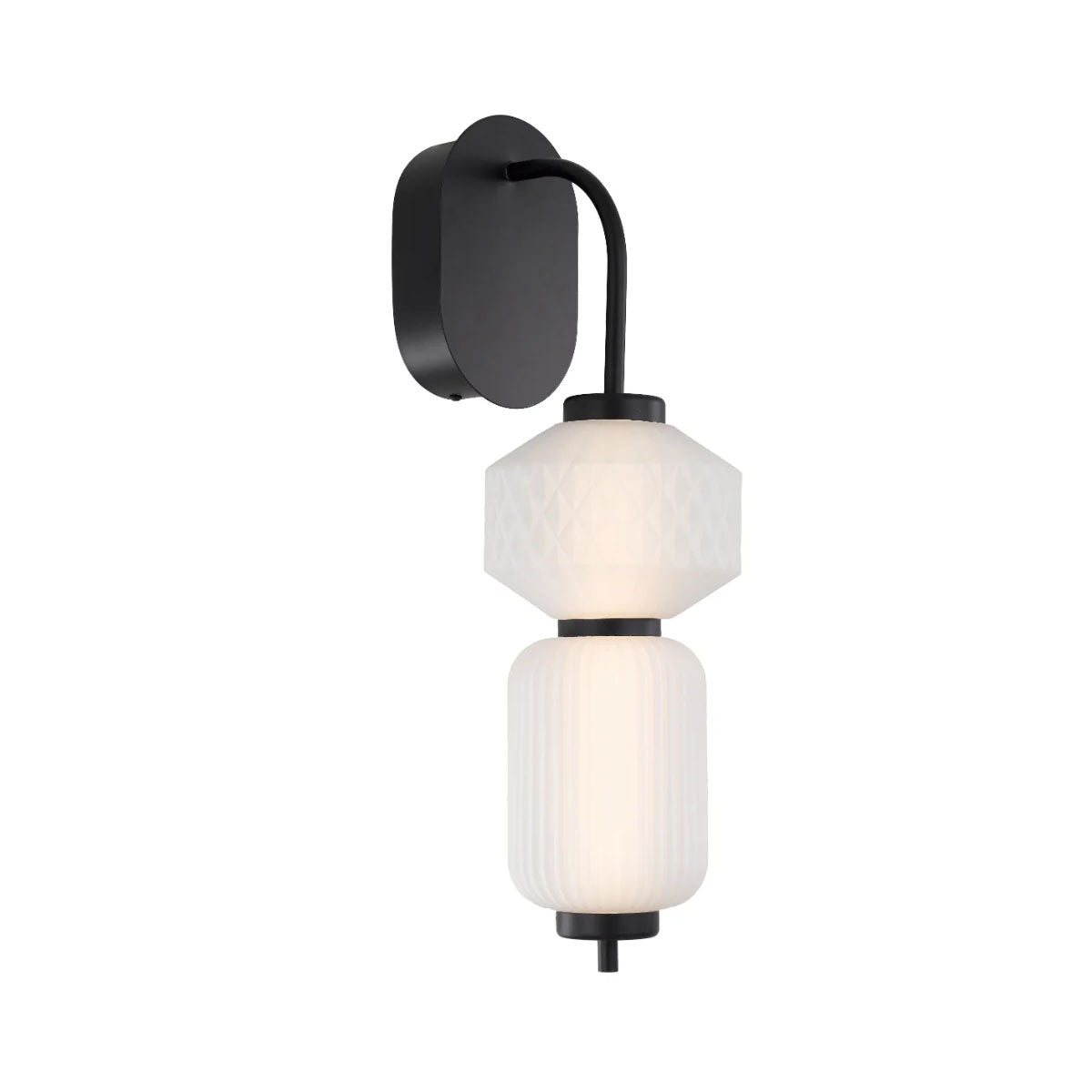 Torso LED Hourglass Wall Light with Polished Brass Finish