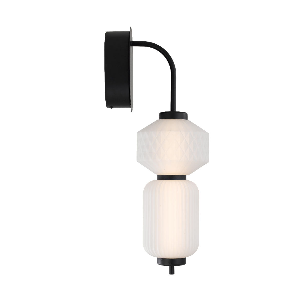 Torso LED Hourglass Wall Light with Polished Brass Finish