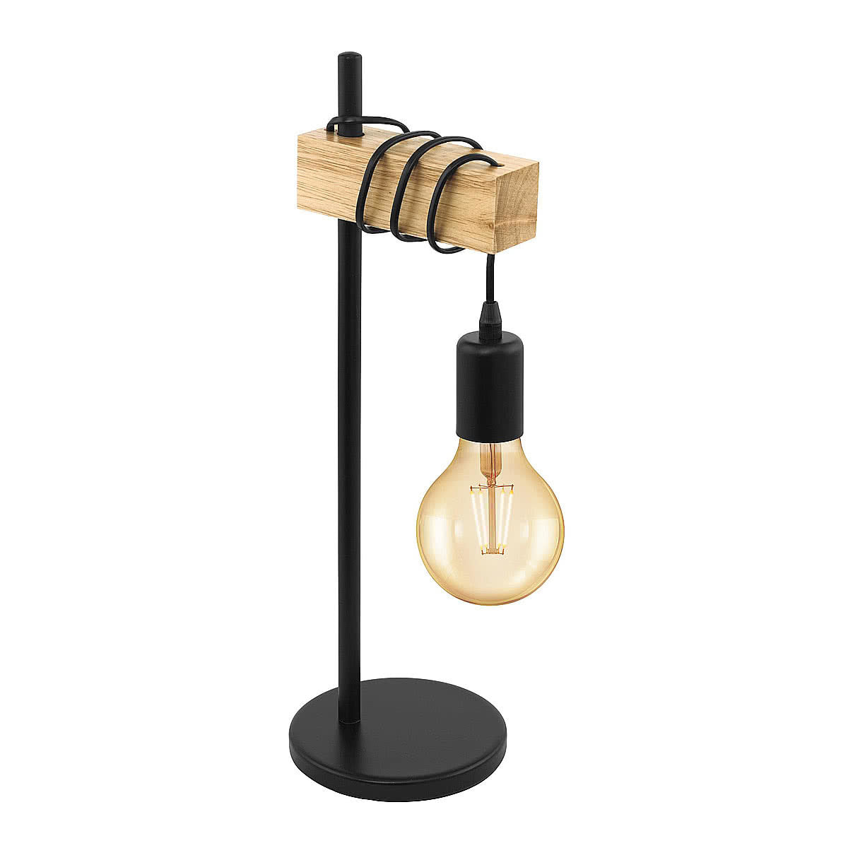 Townshend Table Lamp with Timber Beam