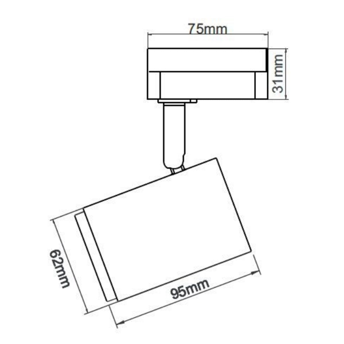 Tracson 15W LED Track Light Head