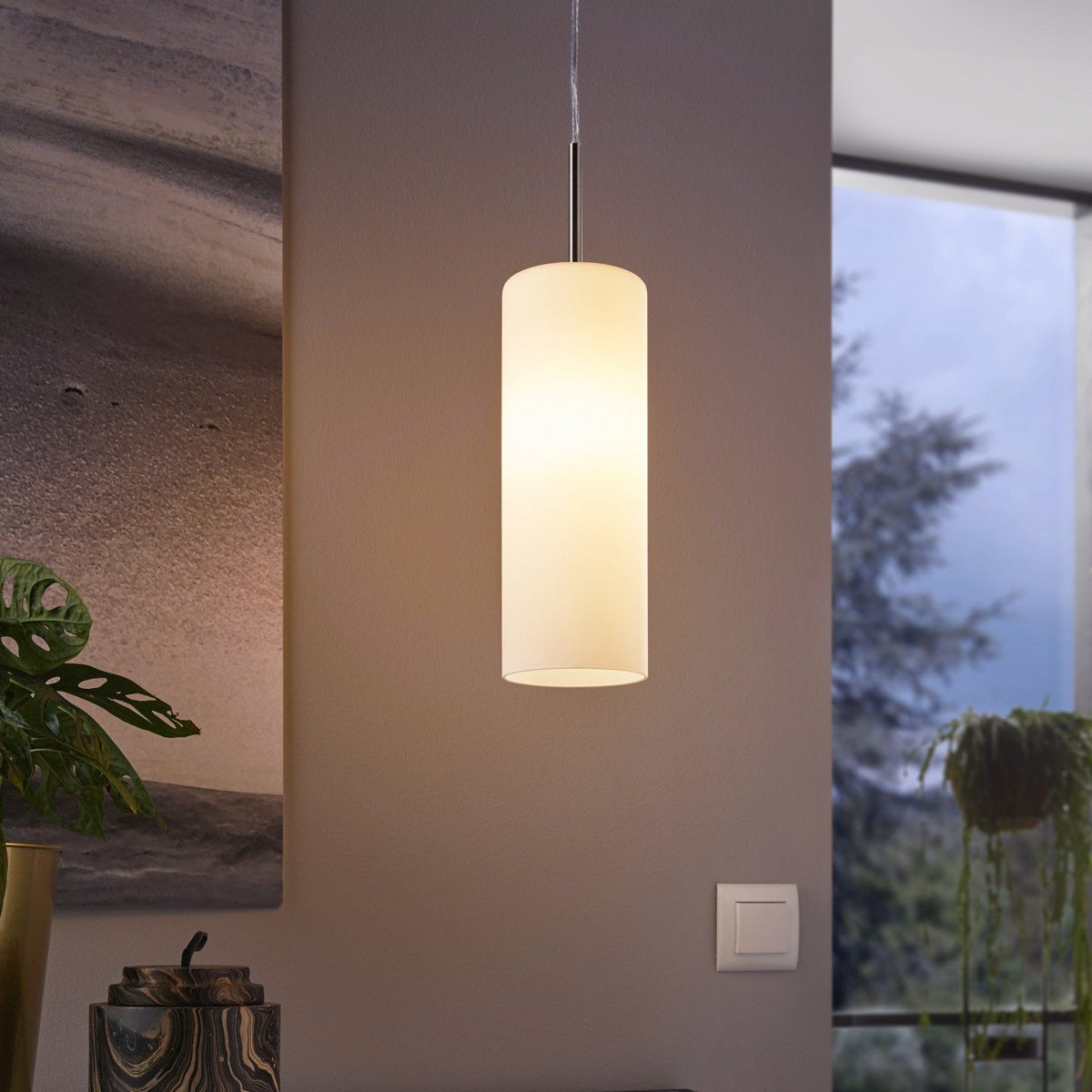 Troy 3 Pendant Light with Opal Frosted Glass
