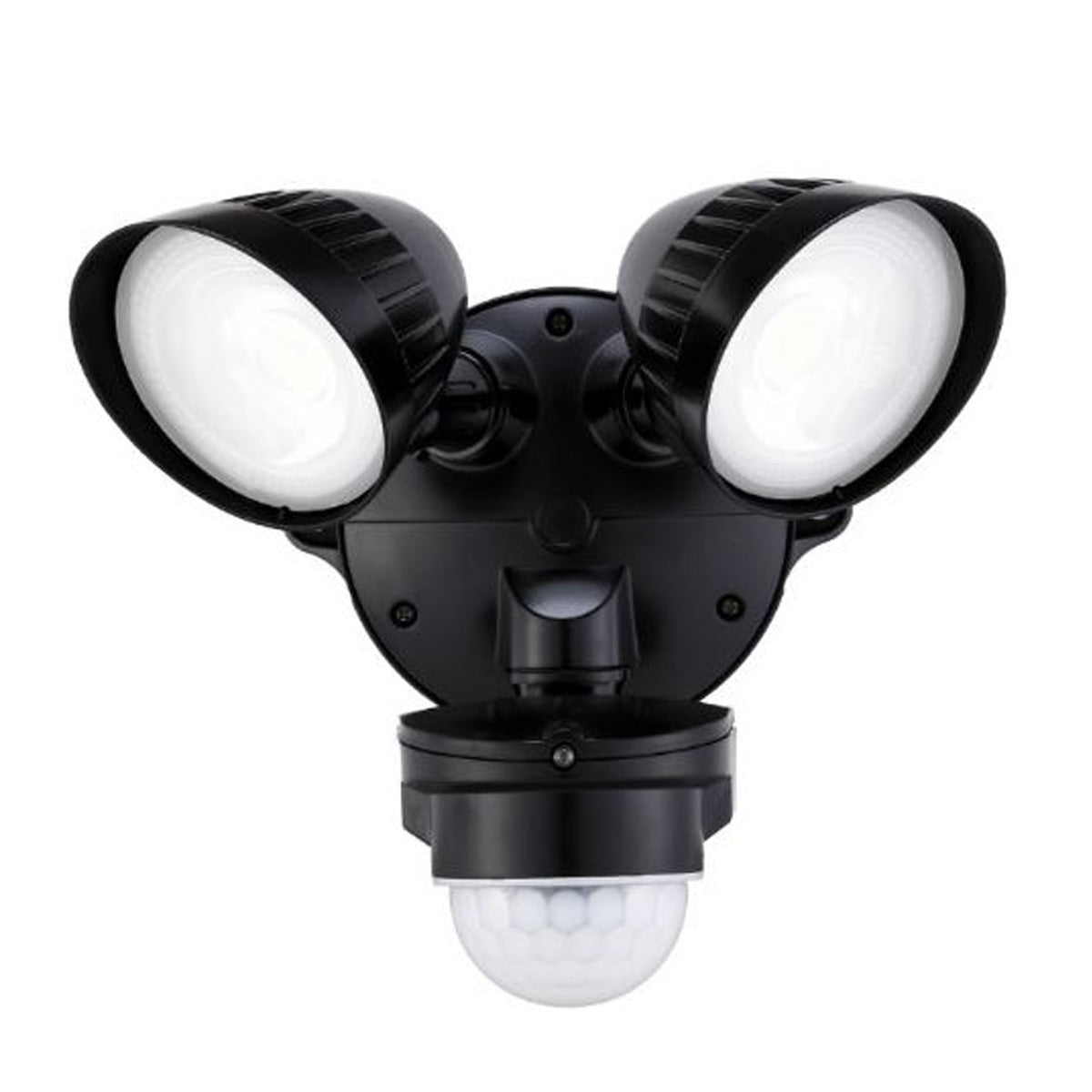 Twin LED Spotlight with Sensor - Adjustable Detection