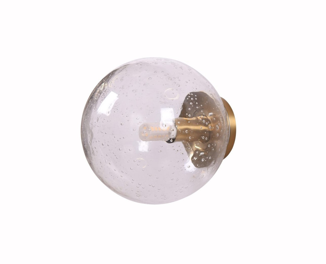 Orb Ava Dimple Wall light - Satin Brass