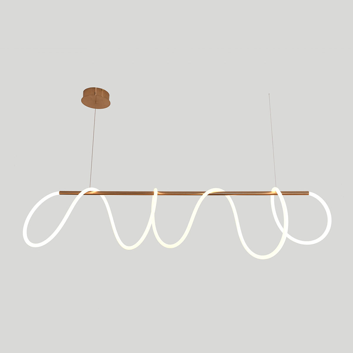 Squiggle Flexible LED Tube 1800mm Metal Pendant Light
