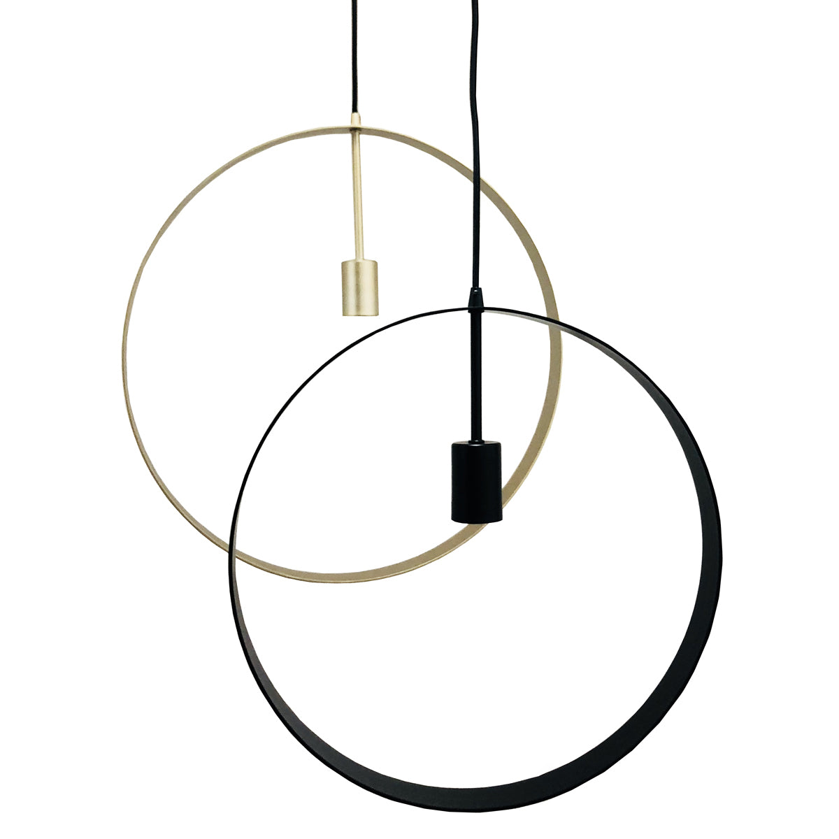 Anello Small Circular Metal Pendant Light