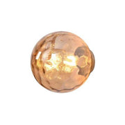 Orb Ava Hammer Tone Wall Light - Satin Brass