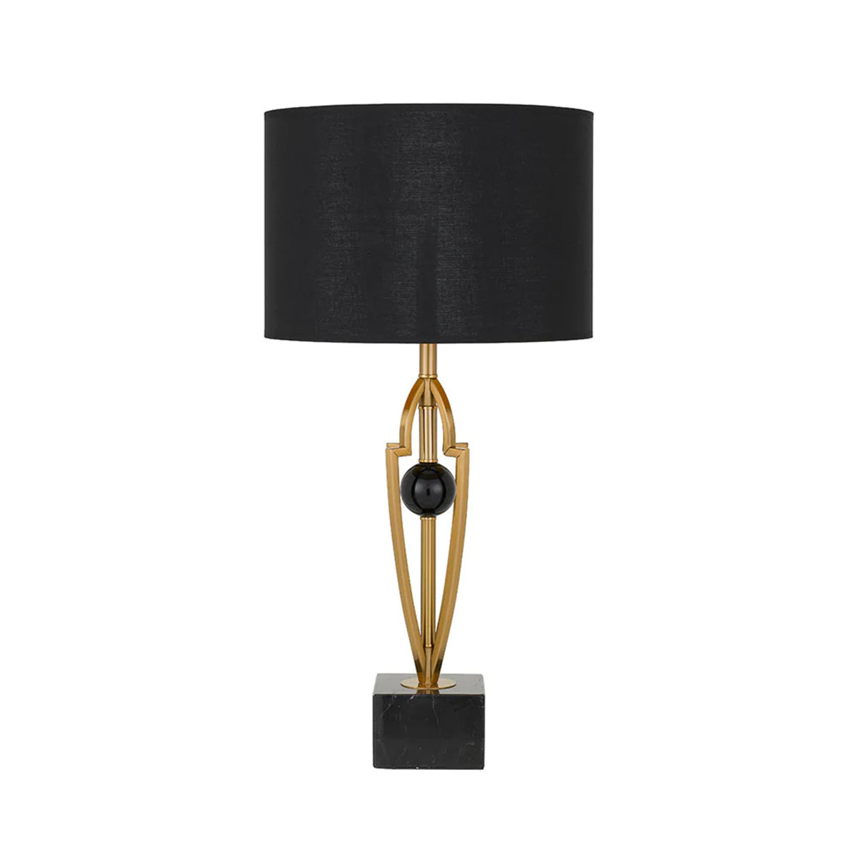 Vardo Metal Table Lamp with Marble Base