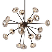 Varlin 18 Light Pendant with Bubble Glass Shades
