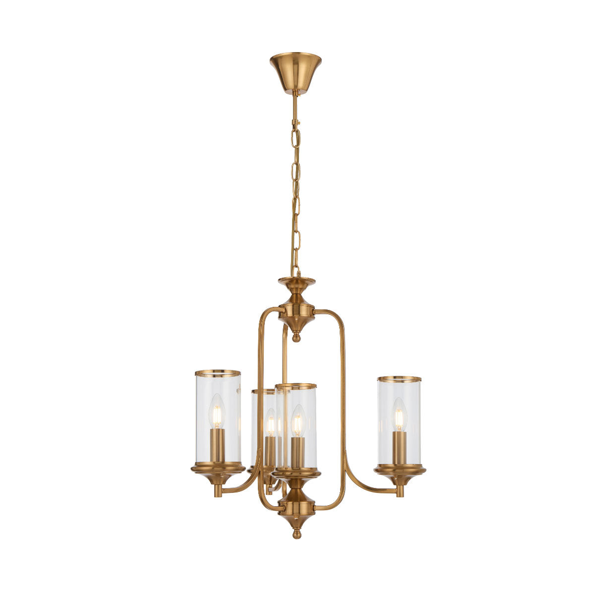 Velden 4 Light Pendant Light with Adjustable Height