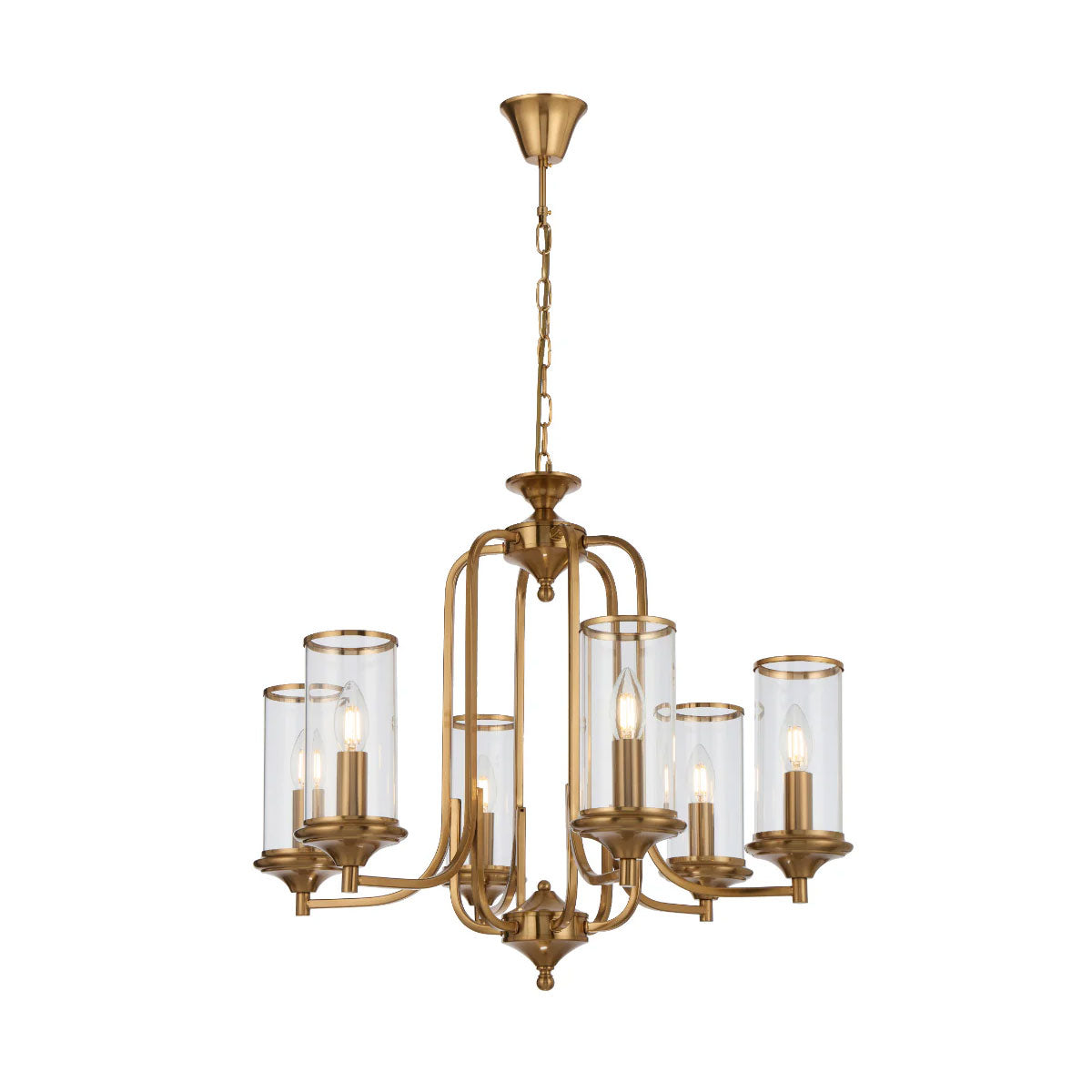 Velden 6 Light Pendant Light with Adjustable Height