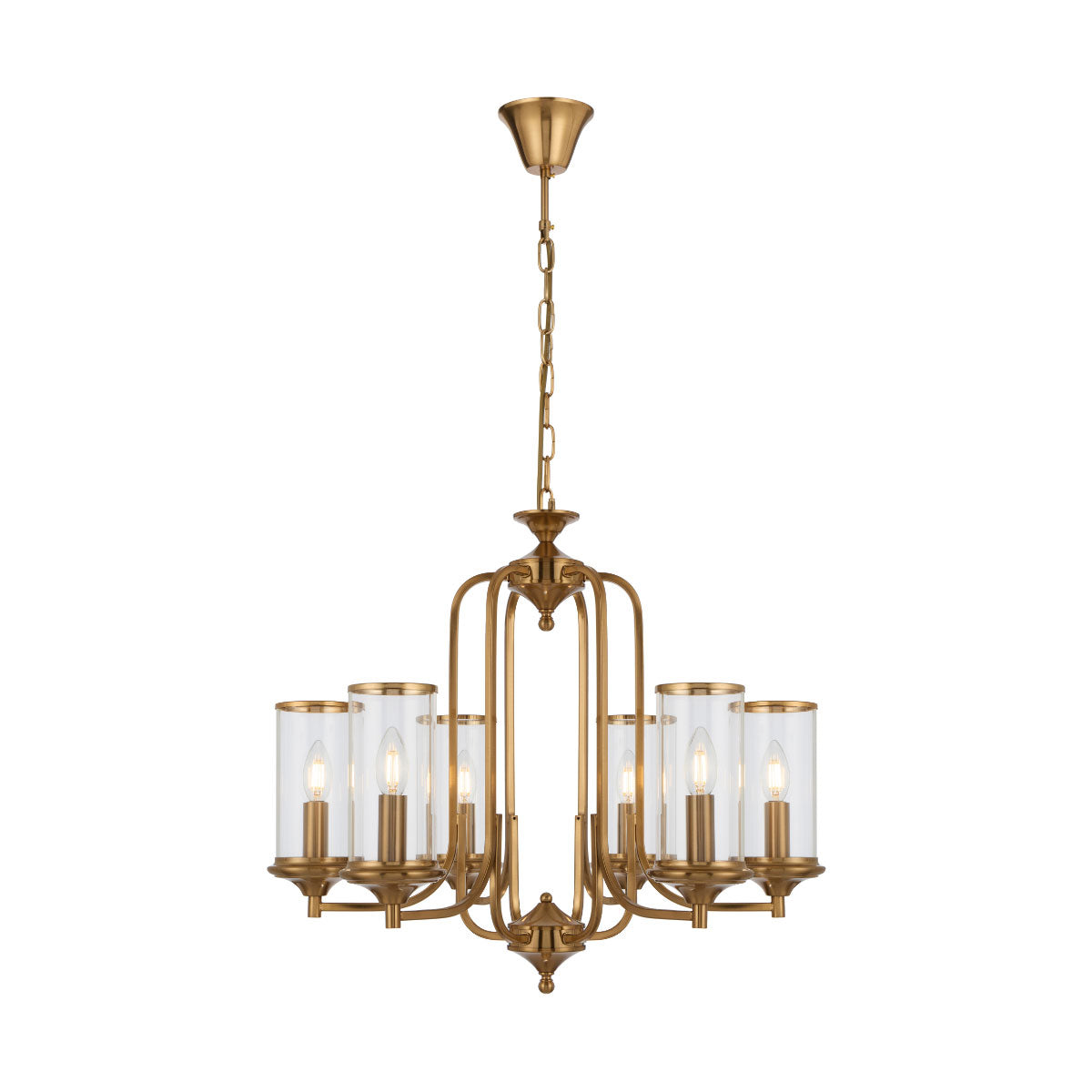 Velden 6 Light Pendant Light with Adjustable Height