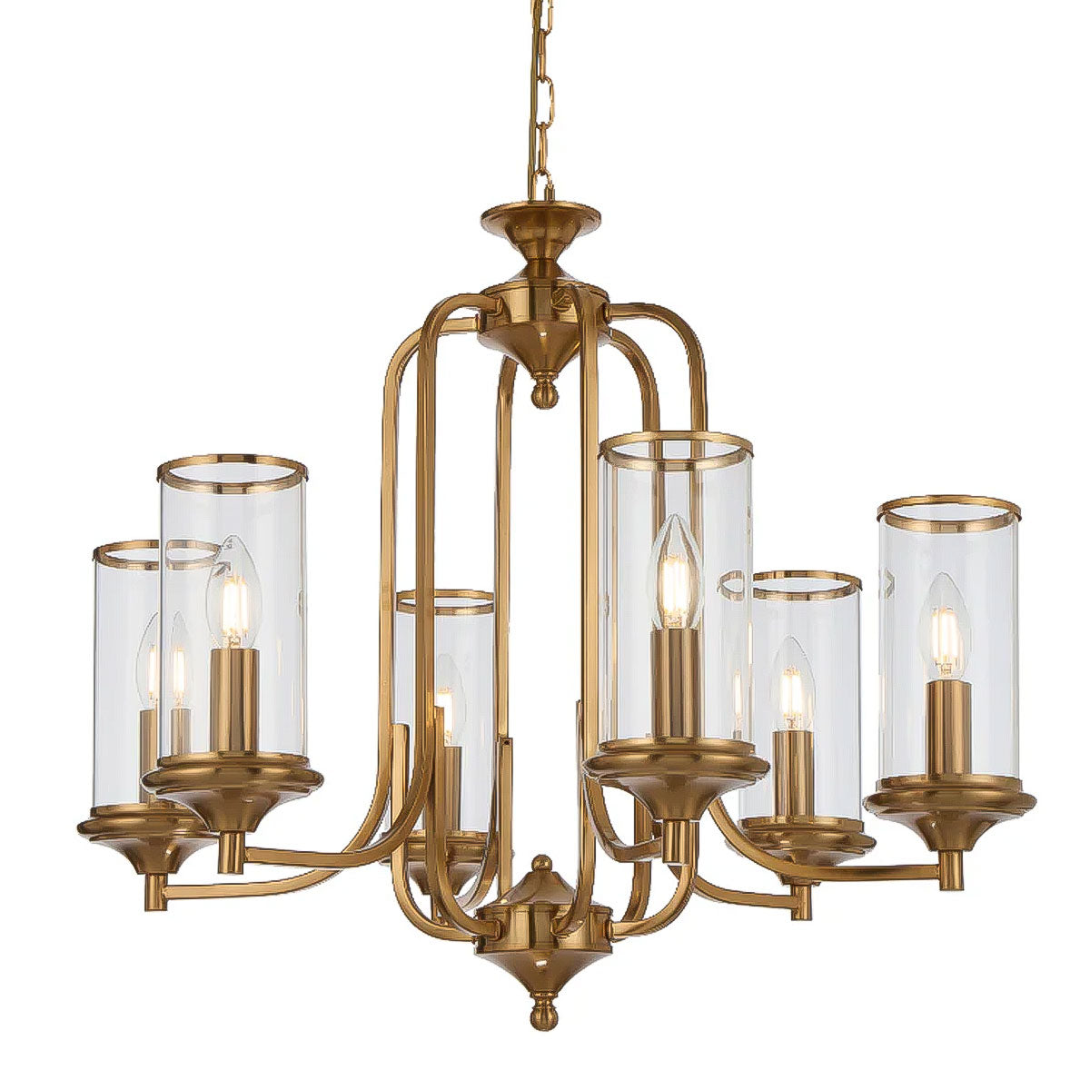 Velden 6 Light Pendant Light with Adjustable Height