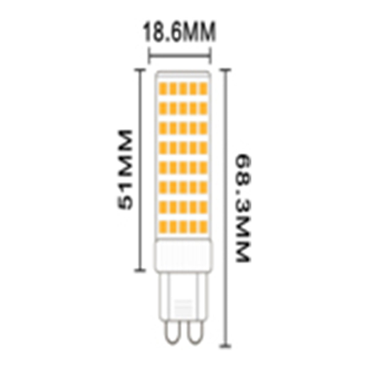 6W G9 LED Filament Globe