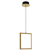 Dahli Modern Metal Square Single 1 Light LED Pendant Light