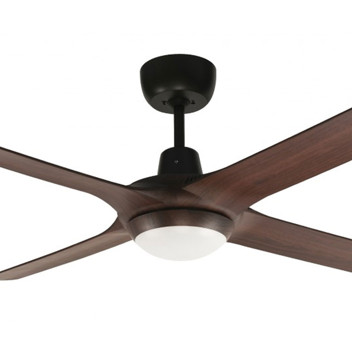 Spyda 4 Blade Ceiling Fan with LED Tri Colour Light