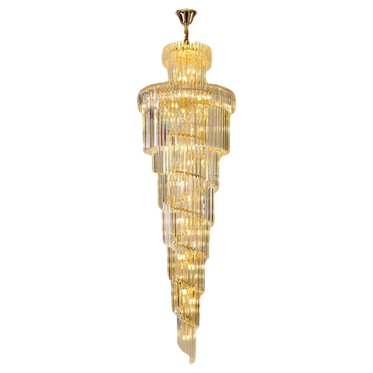 Verona Crystal Spiral Chandelier