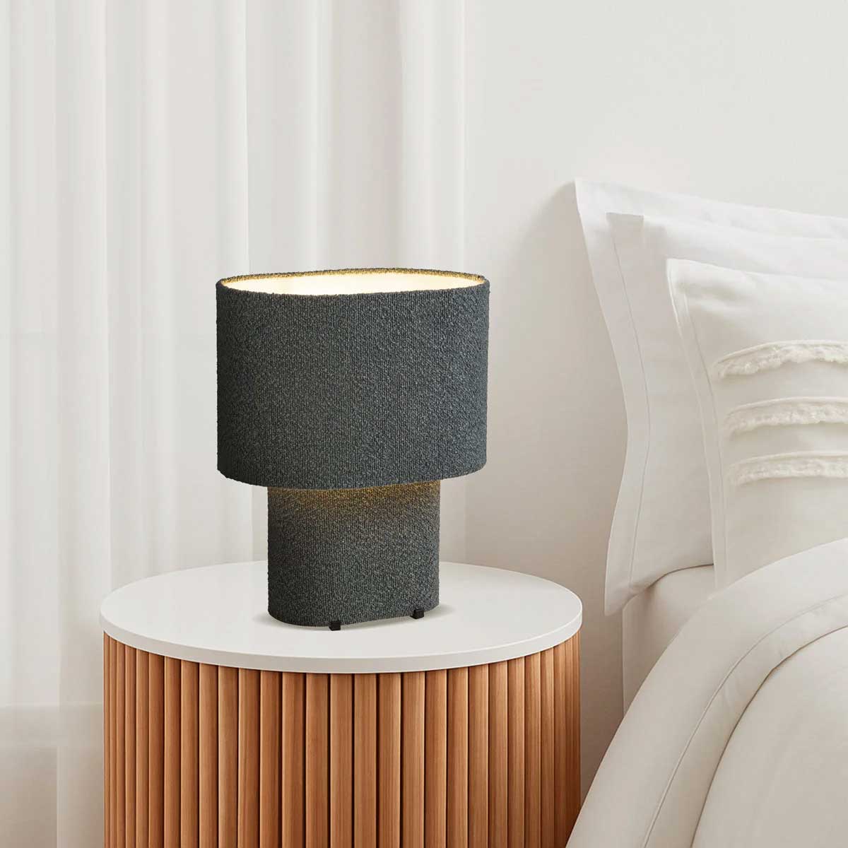 Verso Boucle Fabric Table Lamp