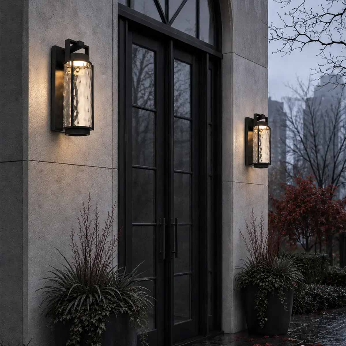 Vexor Exterior Lantern Style LED Wall Light
