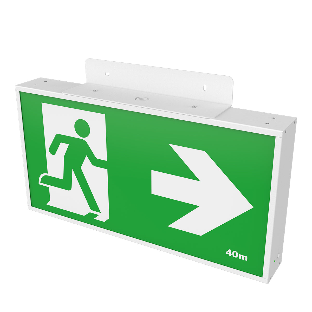 Vision Jumbo Emergency Exit Sign with Wall Mount Kit