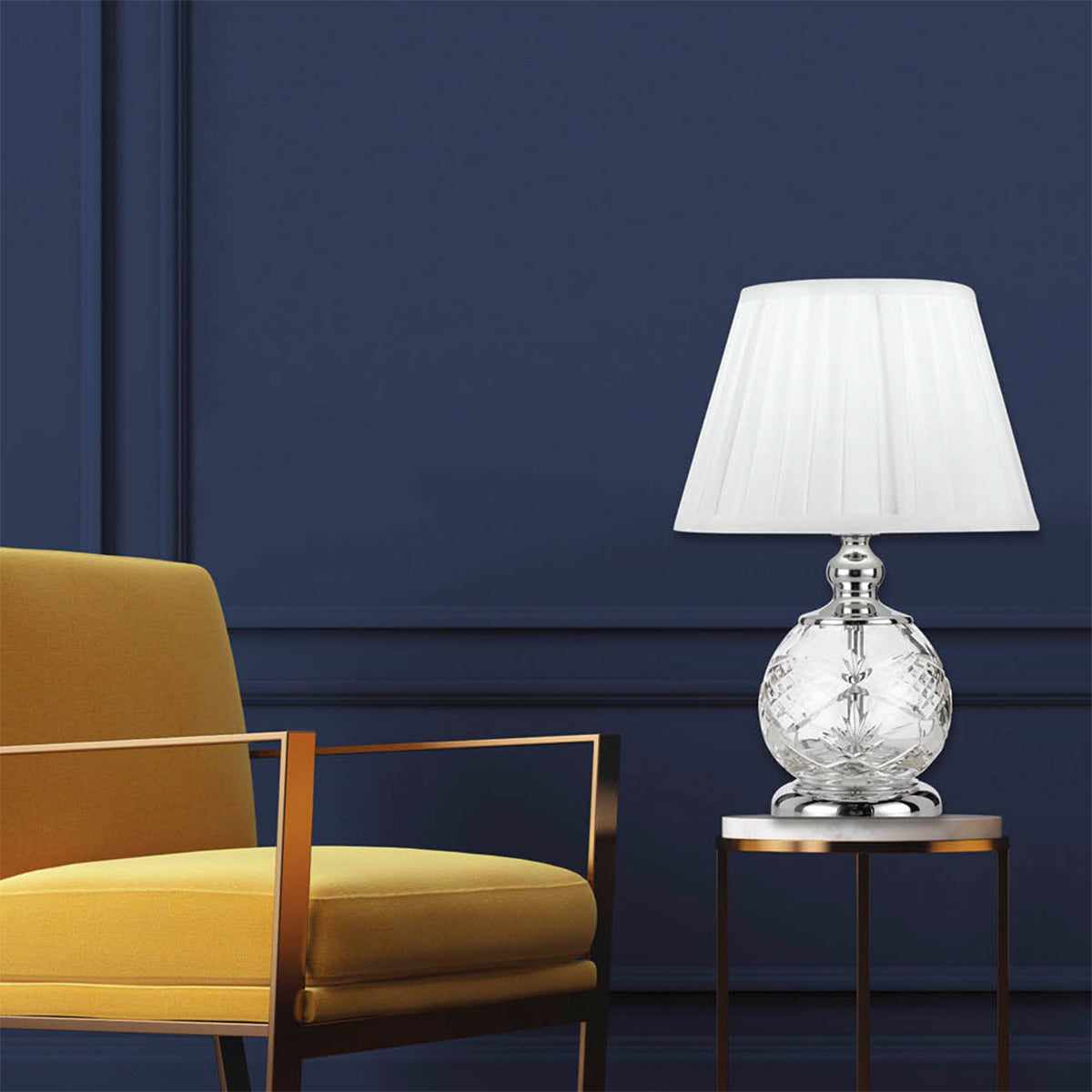 Vivian Table Lamp with Elegant Pleated Shade