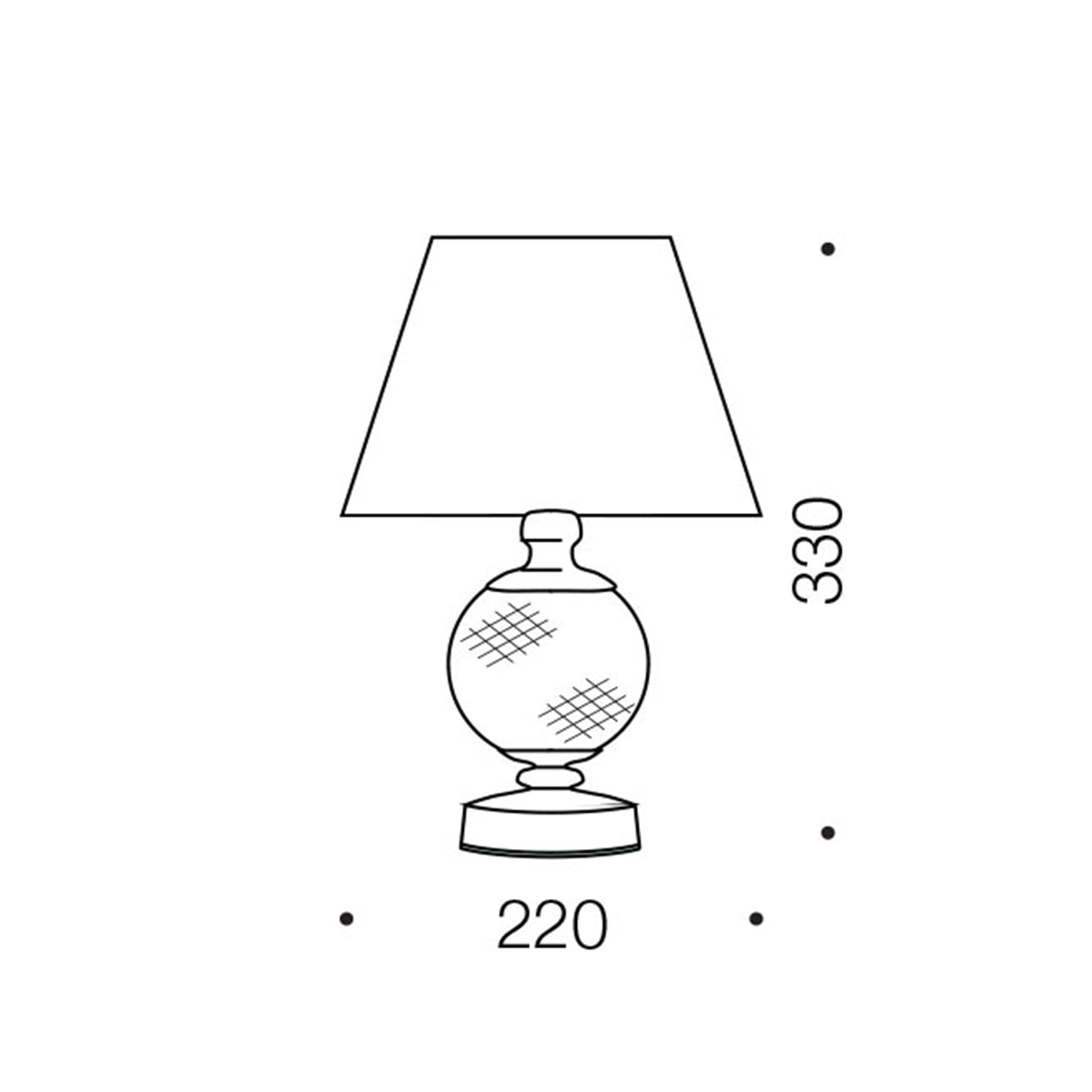 Vivian Table Lamp with Elegant Pleated Shade