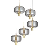 Volen 5 Light Lantern Pendant with Remote Control & LED Light