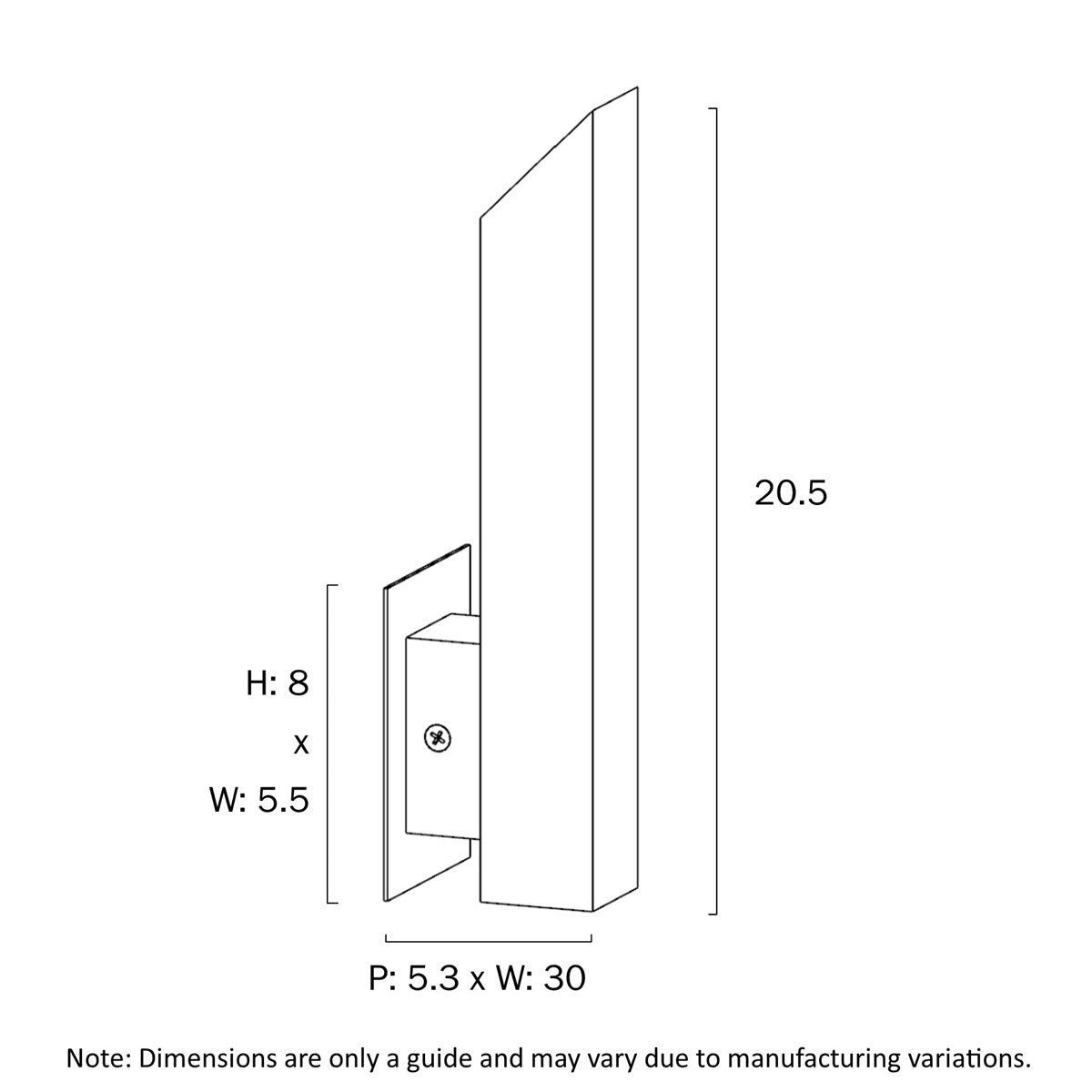 Vostel 1 Up Exterior Wall Light