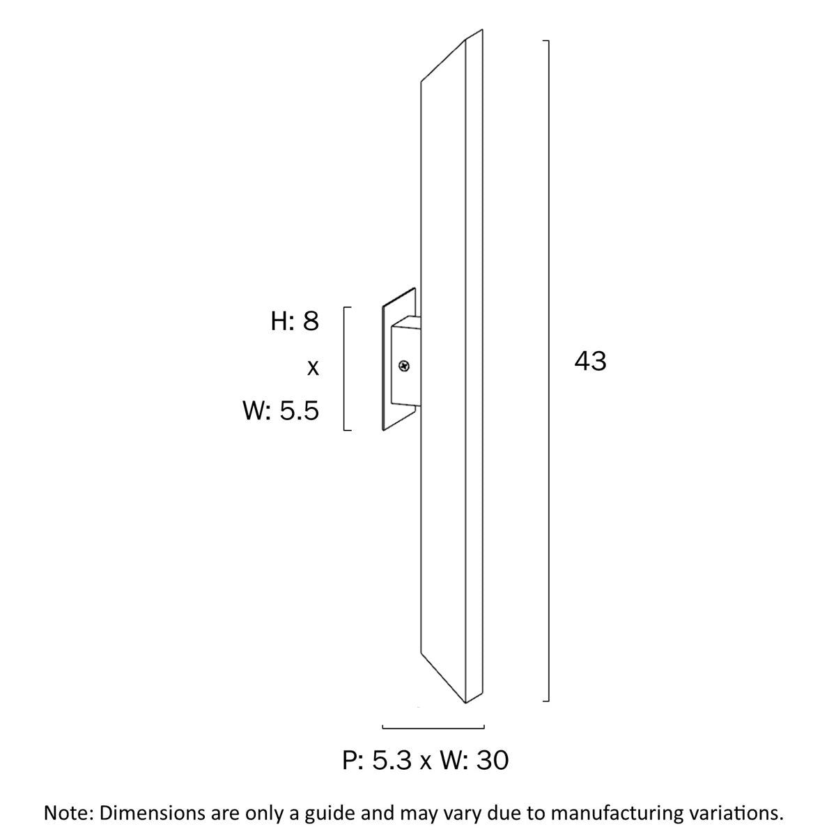 Vostel 2 Up and Down Exterior Wall Light