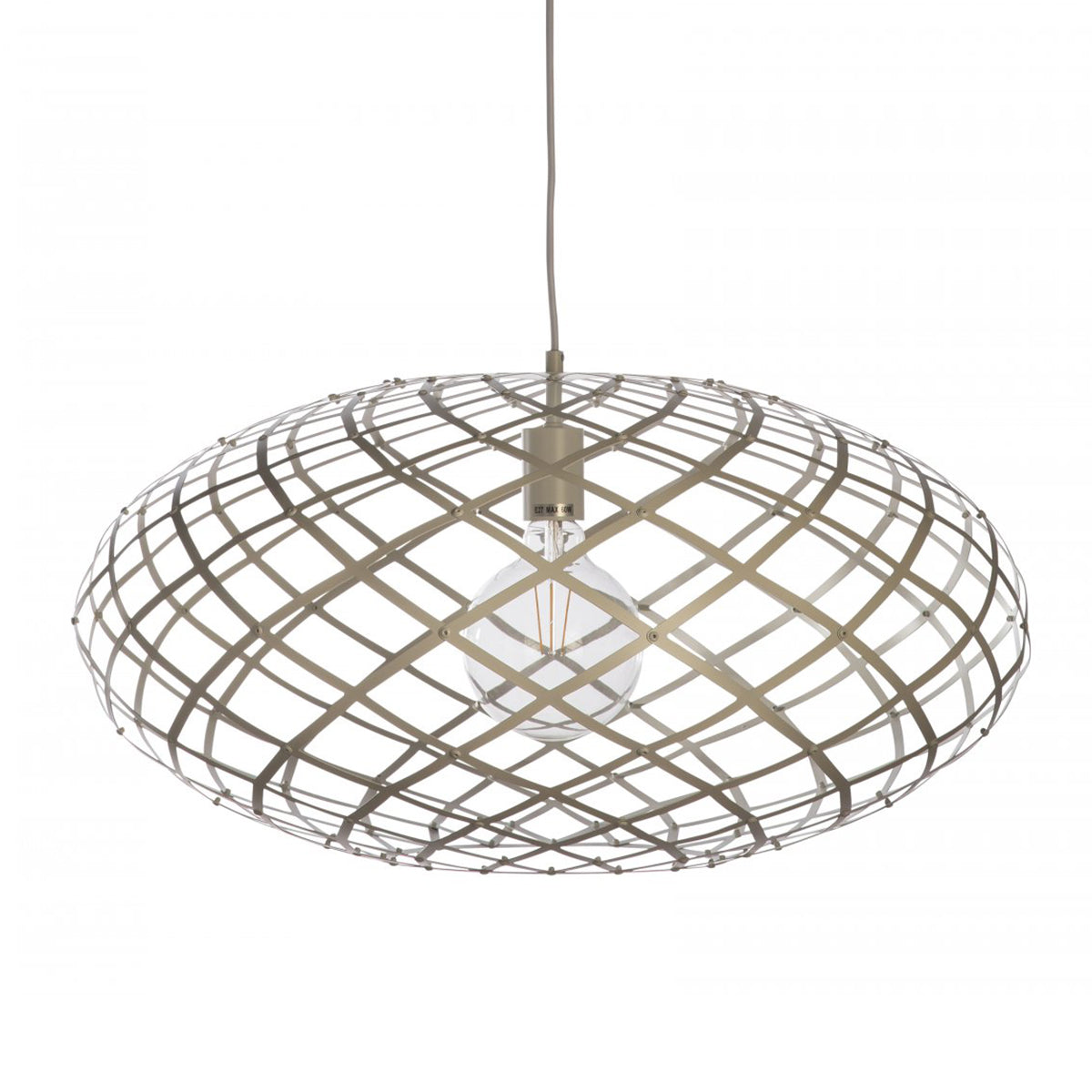 Wembley Medium Modern Abstract 1-Light Ovoid Pendant – 650mm