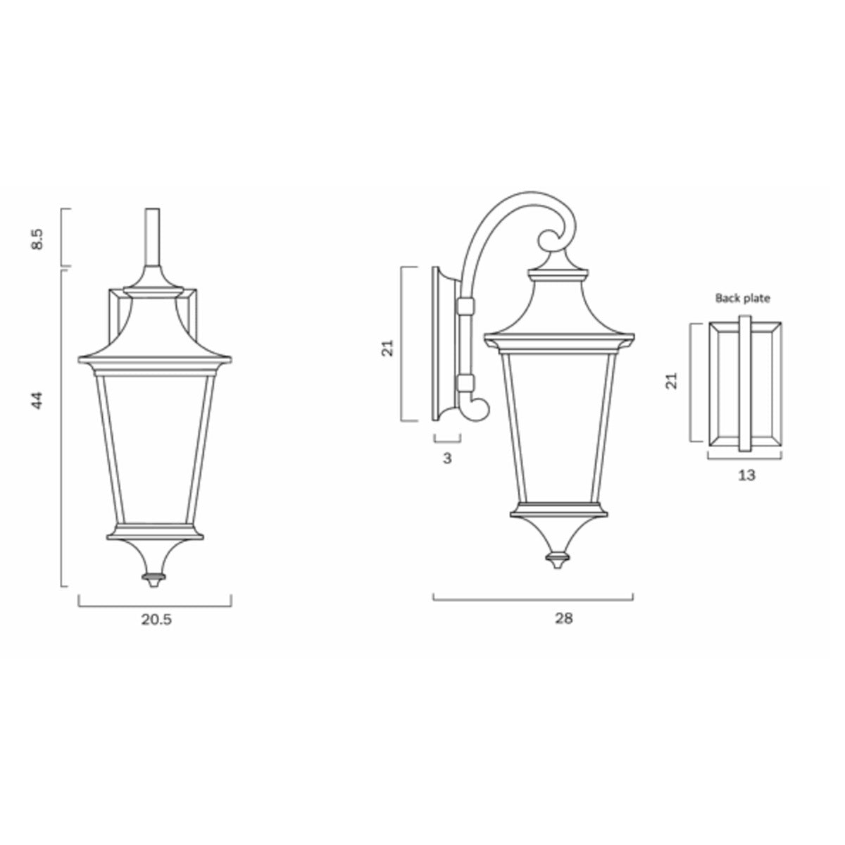 Westin Outdoor Coach Light Classic Vintage Lantern
