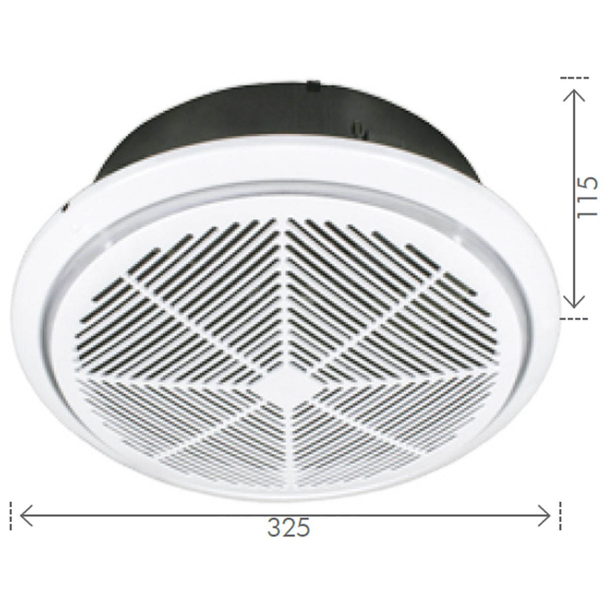 Whisper High Velocity Exhaust Fan - 750m³/hr