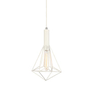 Whiteband Diamond Iron Cage Pendant Light