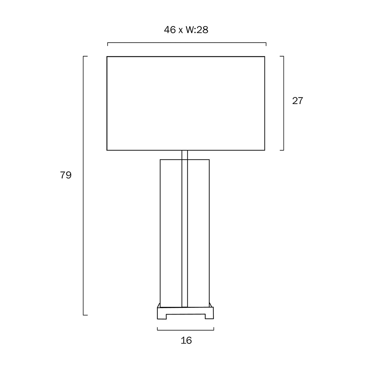 Wilson Table Lamp with Inline Switch - Elegant Design