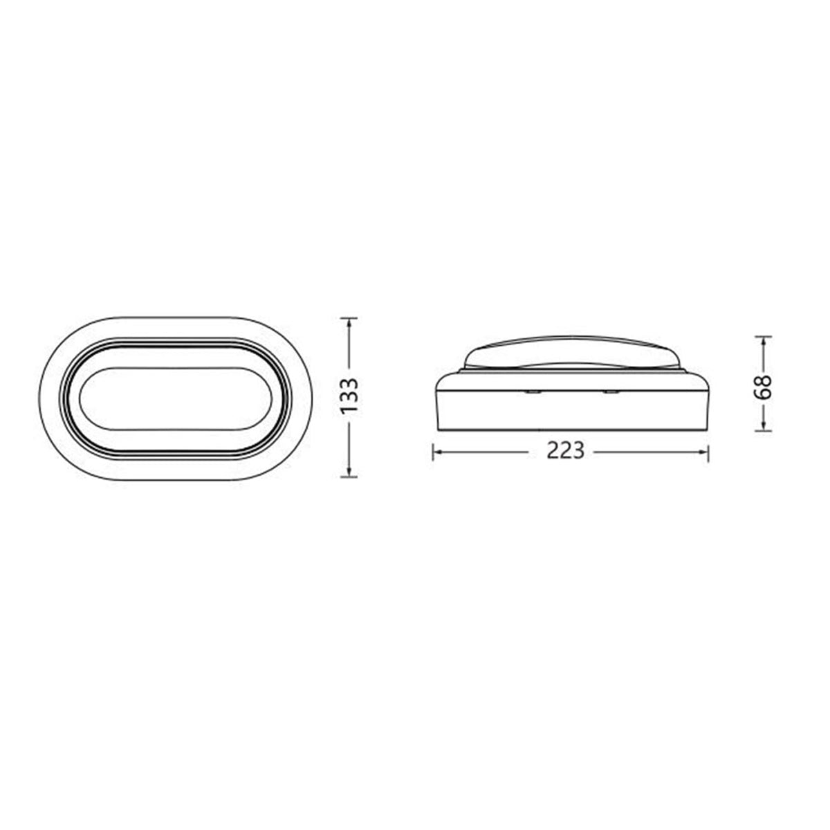 Oval Bunker Light - Outdoor