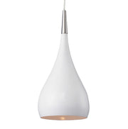Zara Small Pendant - White