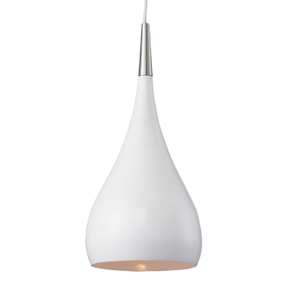 Zara Small Pendant - White
