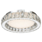 Zayla LED Oyster Light - Tri Colour - Chrome/Clear