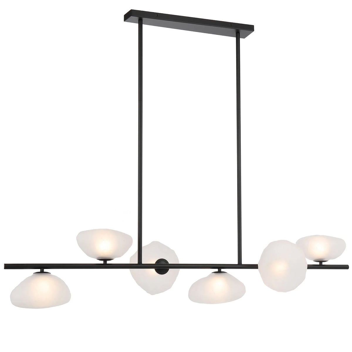 Zecca 6 Light Pendant with Adjustable Rod - Modern Design