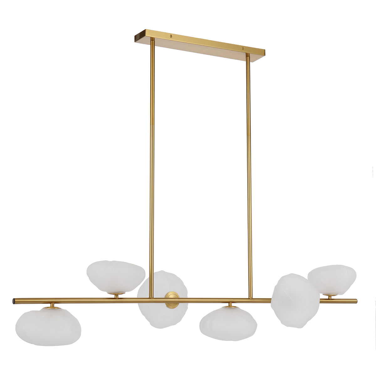 Zecca 6 Light Pendant with Adjustable Rod - Modern Design