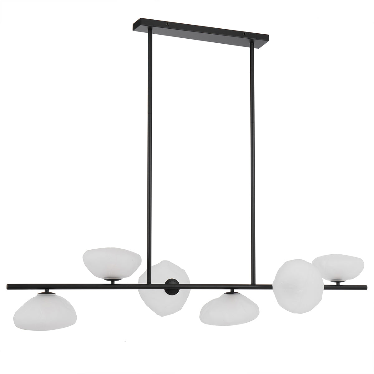 Zecca 6 Light Pendant with Adjustable Rod - Modern Design